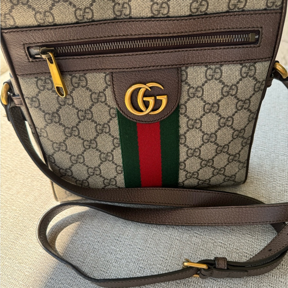100% AUTHENTIC Gucci OPHIDIA GG SMALL MESSENGER BAG - Picture 13 of 15